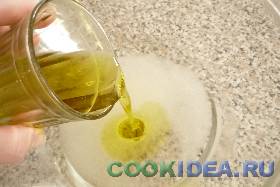 Затем к воде добавляем растительное ... Затем к воде добавляем растительное ...