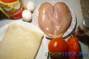 Пирог куриный-киш - Ингредиенты Пирог куриный-киш - Ингредиенты